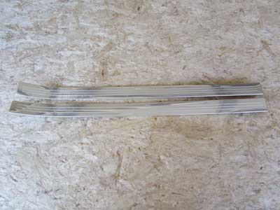 Mercedes Door Entrance Chrome Trim Strip Moldings, Front Left and Right Set 2216800335 07-13 S550 S Class